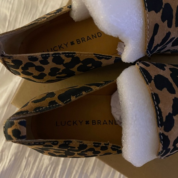 New with box Lucky Brand natural ink leopard print LK-Mahzan Shoes - Picture 7 of 8
